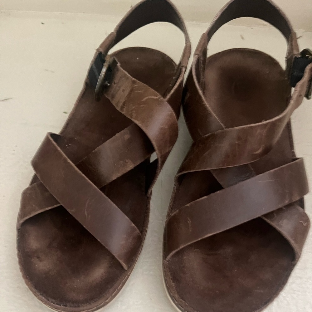 Chaco Brown Leather Sandals